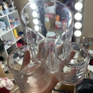 Clear Makeup brush holder